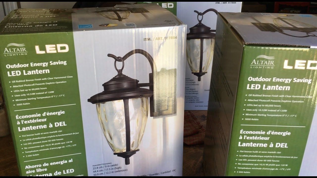 How To Install Outdoor Light Fixture – Altair Led Outdoor Energy Within Outdoor Wall Lighting At Costco (View 4 of 15)