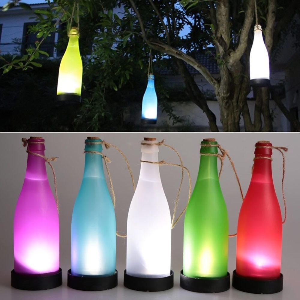 Jiaderui Creative Led Cork Wine Bottle Solar Sense Lights Outdoor With Outdoor Hanging Bottle Lights (View 3 of 15)