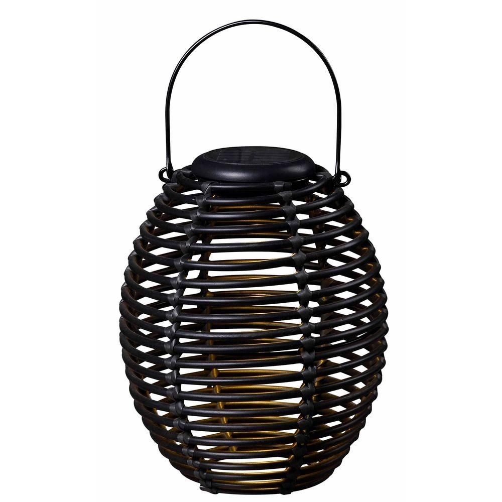 Kenroy Home Coil 10 In. Solar Lantern 60530rat – The Home Depot In Outdoor Hanging Lanterns With Stand (Photo 7 of 15)