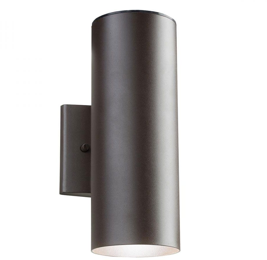 Kichler 11251azt30 Contemporary Textured Architectural Bronze Led Within Contemporary Outdoor Wall Mount Lighting (View 7 of 15)