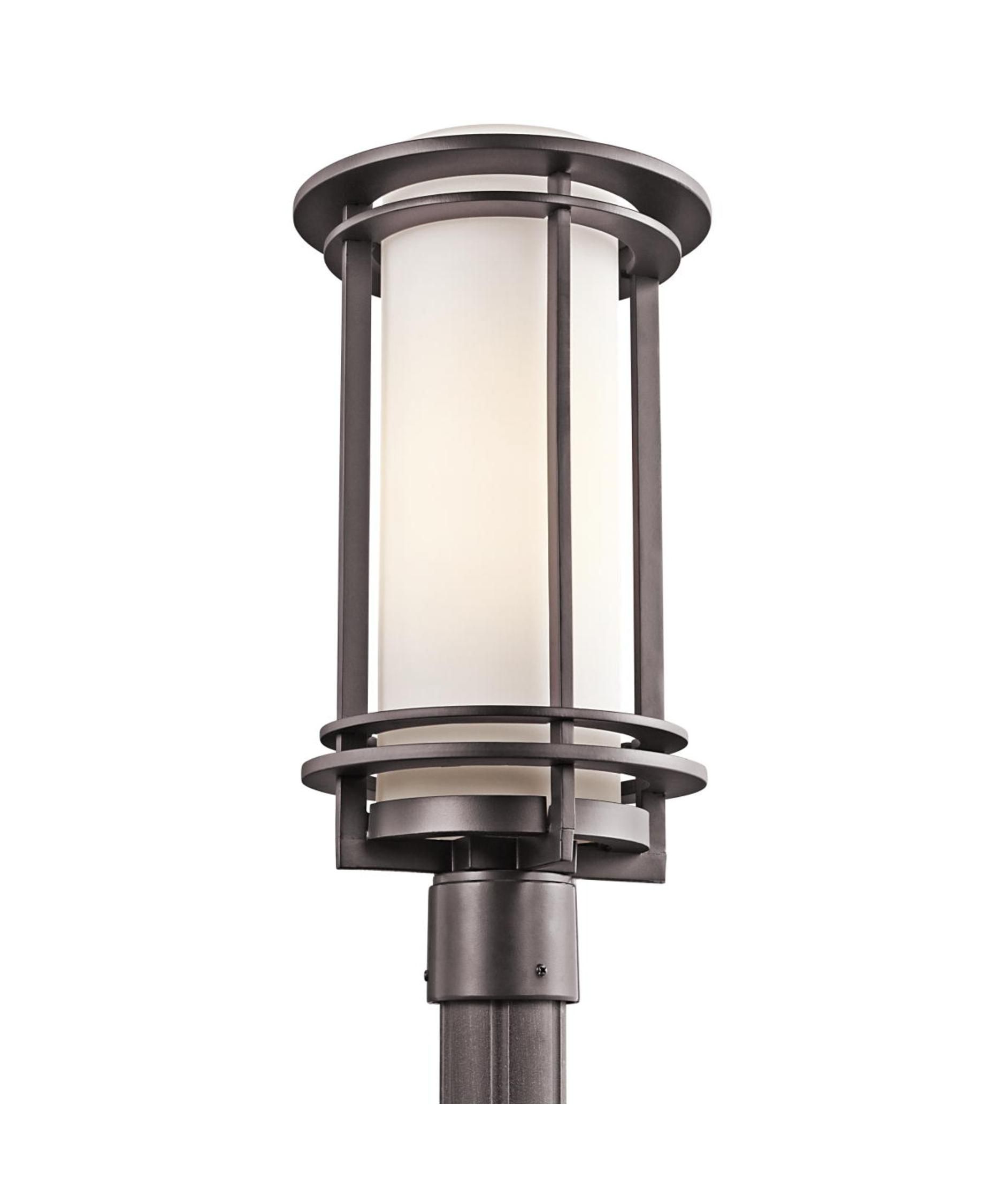 Kichler 49349 Pacific Edge 10 Inch Wide 1 Light Outdoor Post Lamp Intended For Outdoor Post Lights Kichler Lighting (Photo 9 of 15)