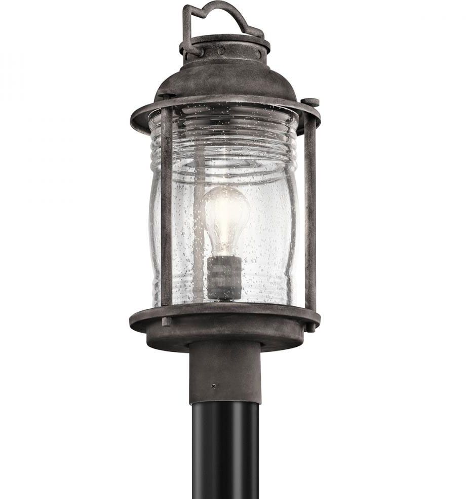 Kichler 49573wzc Ashland Bay Retro Weathered Zinc Outdoor Lamp Post For Wayfair Led Post Lights (Photo 2 of 15)