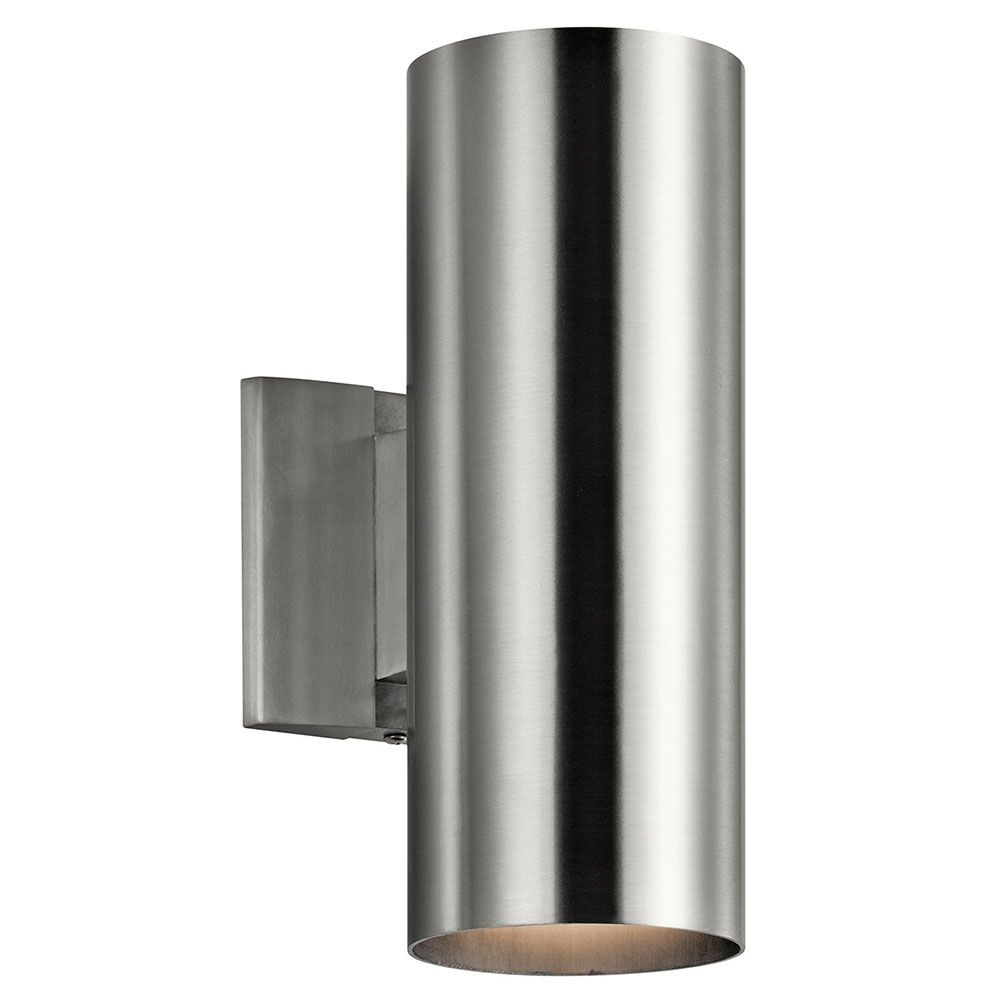 Kichler 9244ba Modern Brushed Aluminum Exterior Light Sconce – Kic For Kichler Lighting Outdoor Wall Lanterns (View 9 of 15)