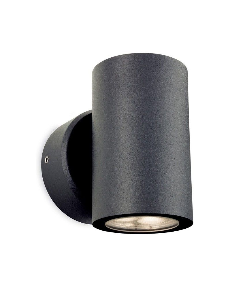 Led Graphite Round Exterior Wall Light For Round Outdoor Wall Lights (Photo 11 of 15)