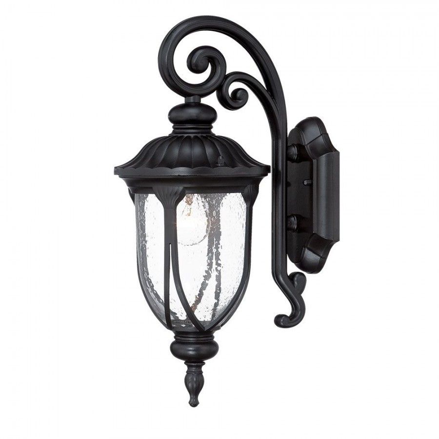 Lighting 2202bk Laurens 1 Light Outdoor Wall Mount In Matte Black Within Acclaim Lighting Outdoor Wall Lights (View 9 of 15)