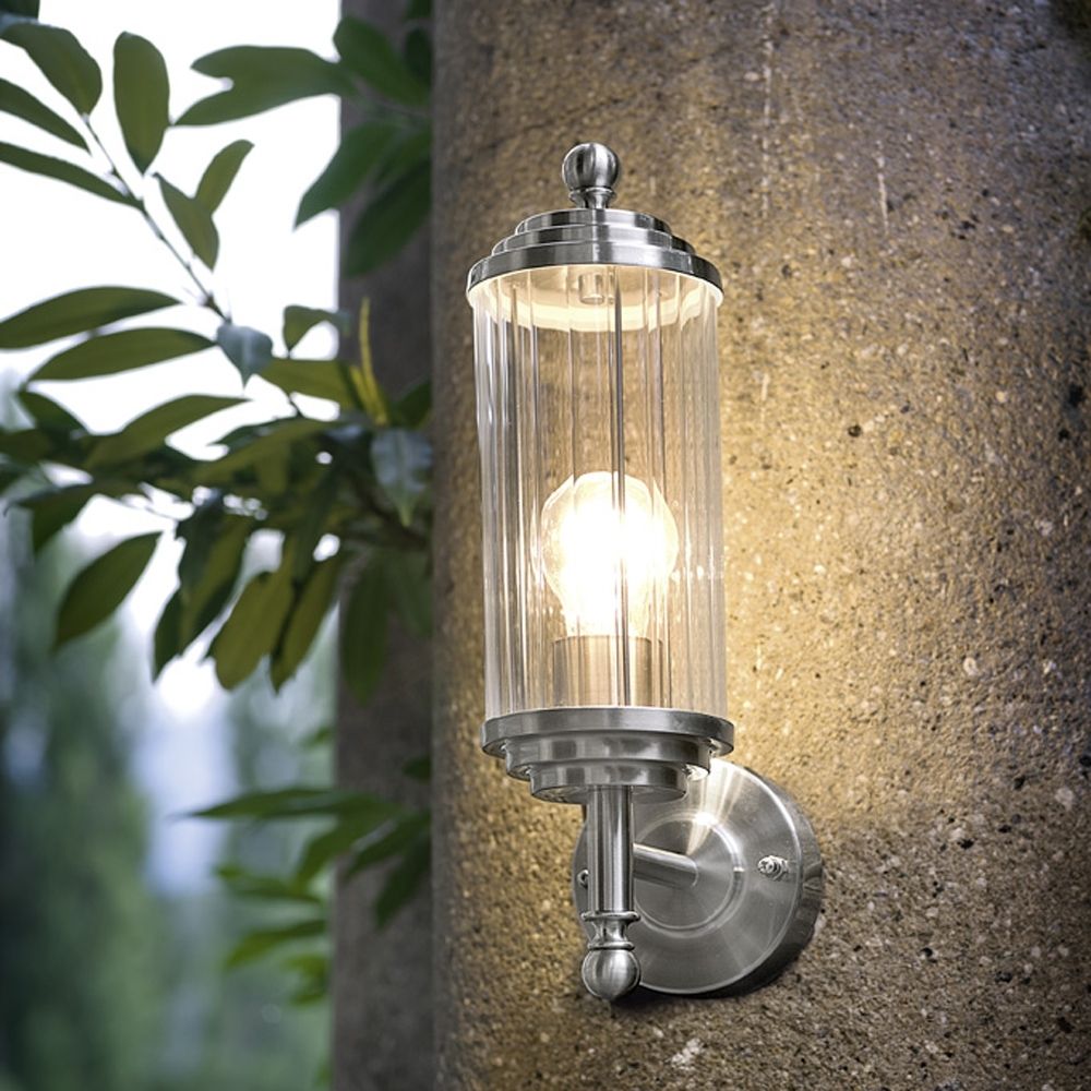 Lighting Ideas: Outdoor Brushed Nickel Wall Sconceseglo Lighting For Eglo Outdoor Lighting (Photo 4 of 15)