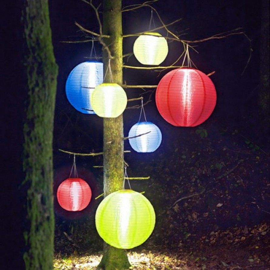 Lighting Ideas: Outdoor Lighting Ideas With Wrapping Tree With Intended For Hanging Lights On Large Outdoor Tree (Photo 14 of 15)