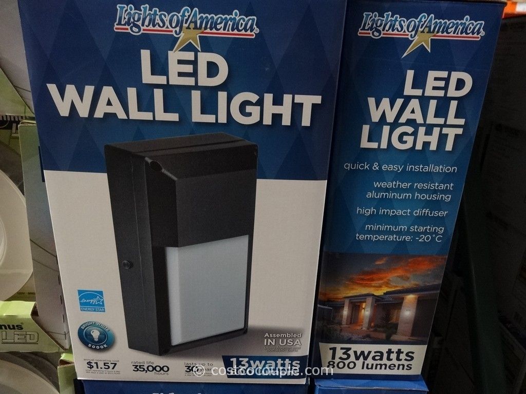 Lights Of America Led Outdoor Wall Light Throughout Costco Led Outdoor Wall Mount Lighting (Photo 6 of 15)