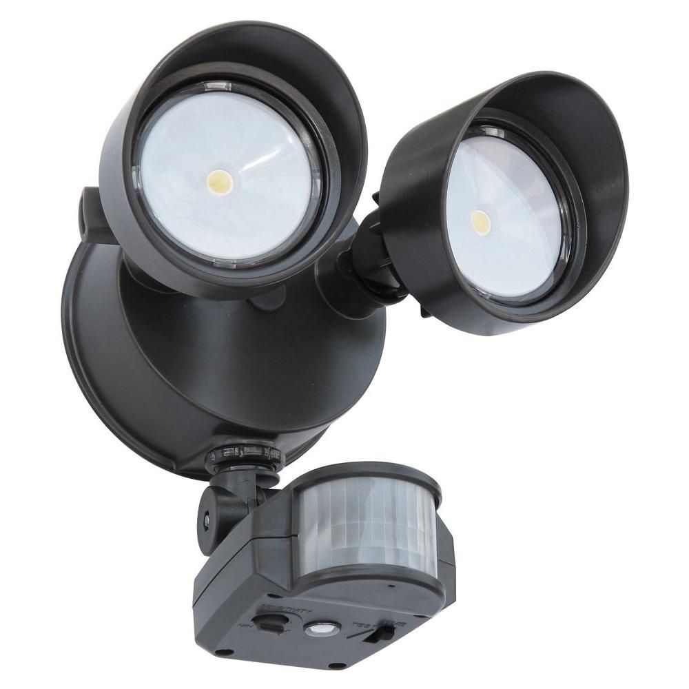 Lithonia Lighting 180 Degree Bronze Motion Sensing Outdoor Led With Regard To Lithonia Lighting Wall Mount Outdoor White Led Floodlight With Motion Sensor (Photo 15 of 15)