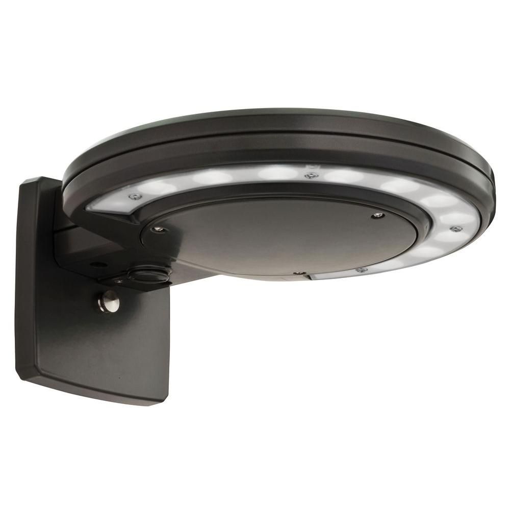 Lithonia Lighting Bronze Outdoor Integrated Led 5000k Wall Mount Inside Dusk To Dawn Outdoor Wall Mounted Lighting (Photo 12 of 15)