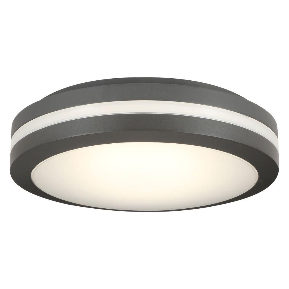 Lithonia Lighting Bronze Outdoor Integrated Led Decorative Flush Intended For Cheap Outdoor Ceiling Lights (Photo 3 of 15)
