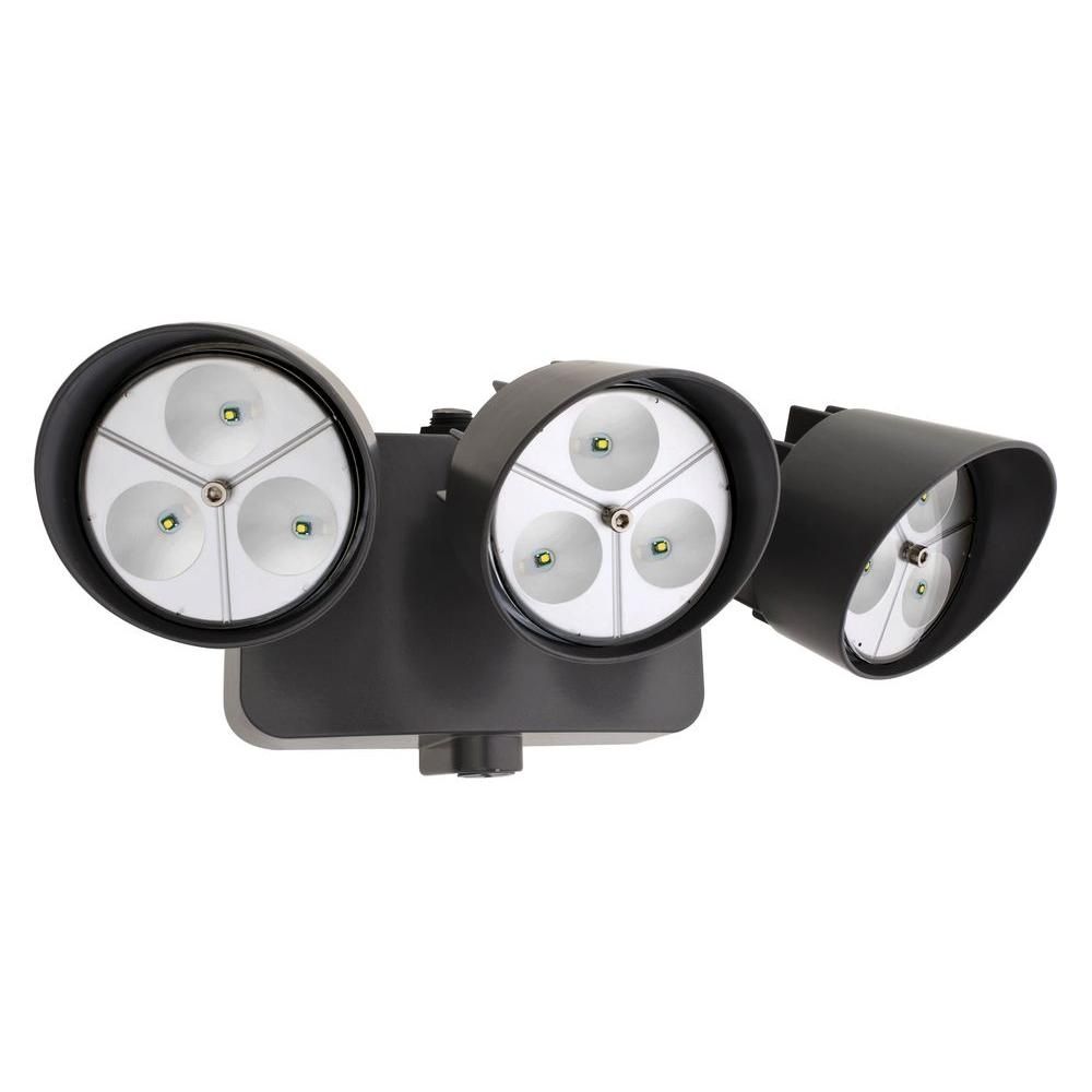 Lithonia Lighting Bronze Outdoor Led Wall Mount Flood Light With With Outdoor Wall Flood Lights (Photo 3 of 15)