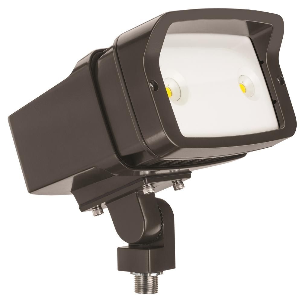 Lithonia Lighting Ofl1 Led Bronze Outdoor 5000k Flood Light Ofl1 Led Throughout Lithonia Lighting Wall Mount Outdoor Bronze Led Floodlight With Motion Sensor (View 15 of 15)