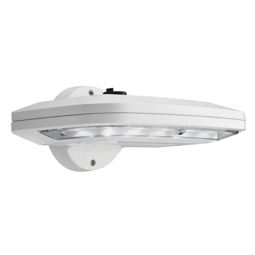 Lithonia Lighting White Outdoor Integrated Led Wall Pack Light With Inside Led Wall Mount Outdoor Lithonia Lighting (View 15 of 15)