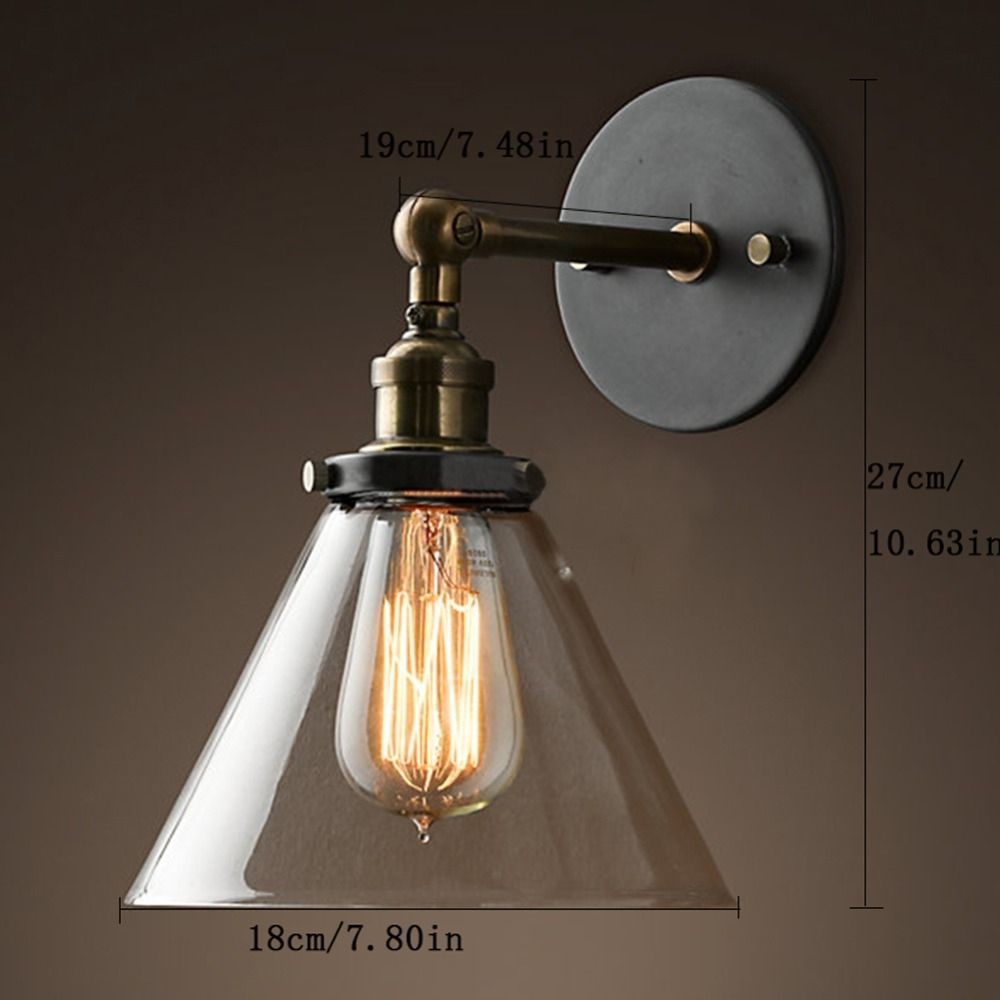 Loft Industrial Wall Sconce American Vintage Wall Lamp Retro Outdoor For Retro Outdoor Wall Lighting (Photo 7 of 15)