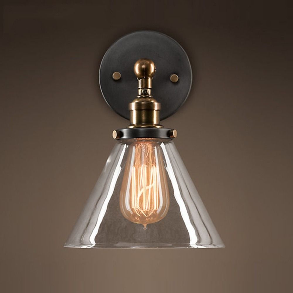 Loft Industrial Wall Sconce American Vintage Wall Lamp Retro Outdoor For Retro Outdoor Wall Lighting (Photo 2 of 15)