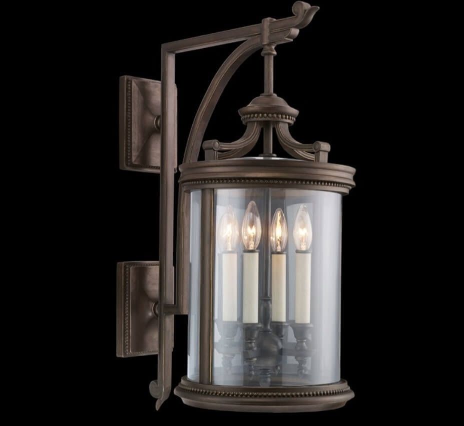 Louvre 29″ H Transitional Outdoor Wall Light | Grand Light Inside Transitional Outdoor Wall Lighting (Photo 11 of 15)