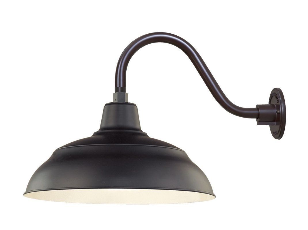 Millennium Lighting Rwhs17 Rgn15 R Series 1 Light Outdoor Wall For Outdoor Gooseneck Wall Lighting (View 10 of 15)