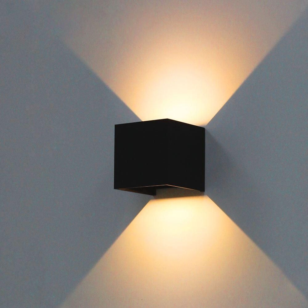 Modern Brief Cube Adjustable Surface Mounted 7w Led Wall Lamps Regarding China Outdoor Wall Lighting (Photo 3 of 15)