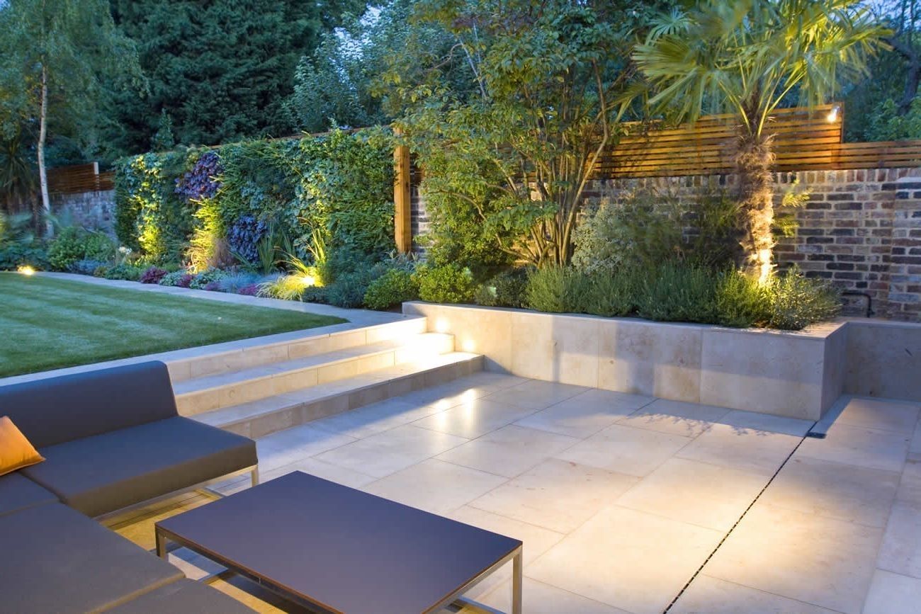 Modern Garden Landscape Design With Modern Garden Steps Lighting With Modern Garden Landscape Lighting (Photo 6 of 15)