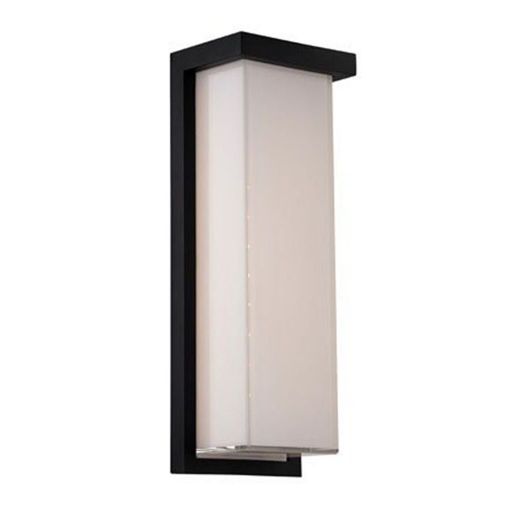 Modern Led Outdoor Wall Light In Black Finish Ws W1414 Bk Modern Inside Contemporary Outdoor Lighting Sconces (Photo 9 of 15)