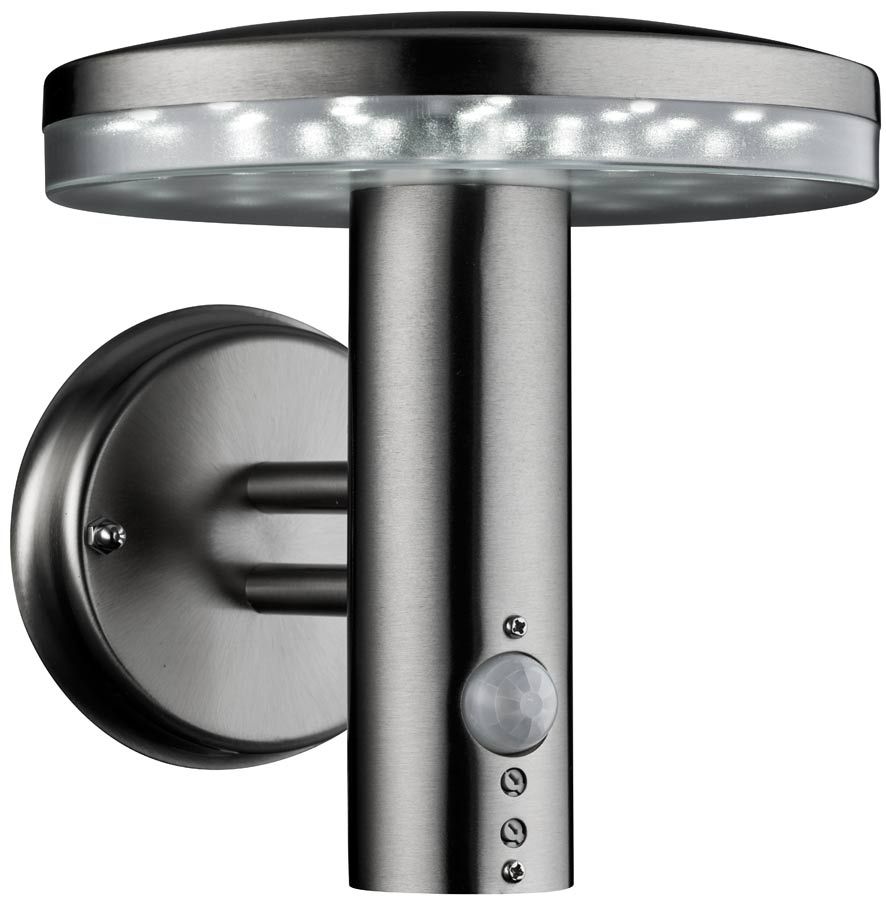 Modern Stainless Steel Domed Pir Outdoor Led Wall Light 4774 With Outdoor Led Wall Lights With Pir Sensor (Photo 10 of 15)