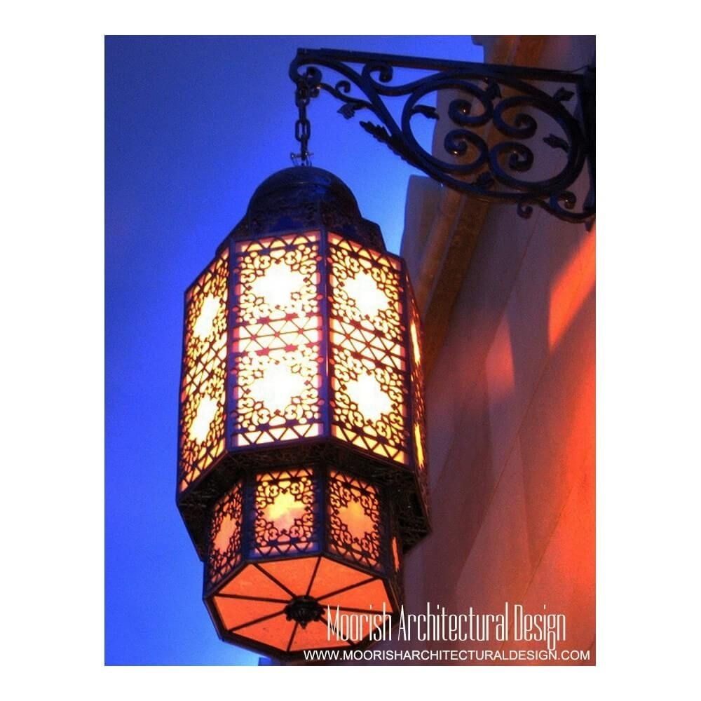 Moroccan Outdoor Wall Sconce Los Angeles California With Regard To Stained Glass Outdoor Wall Lights (Photo 11 of 15)