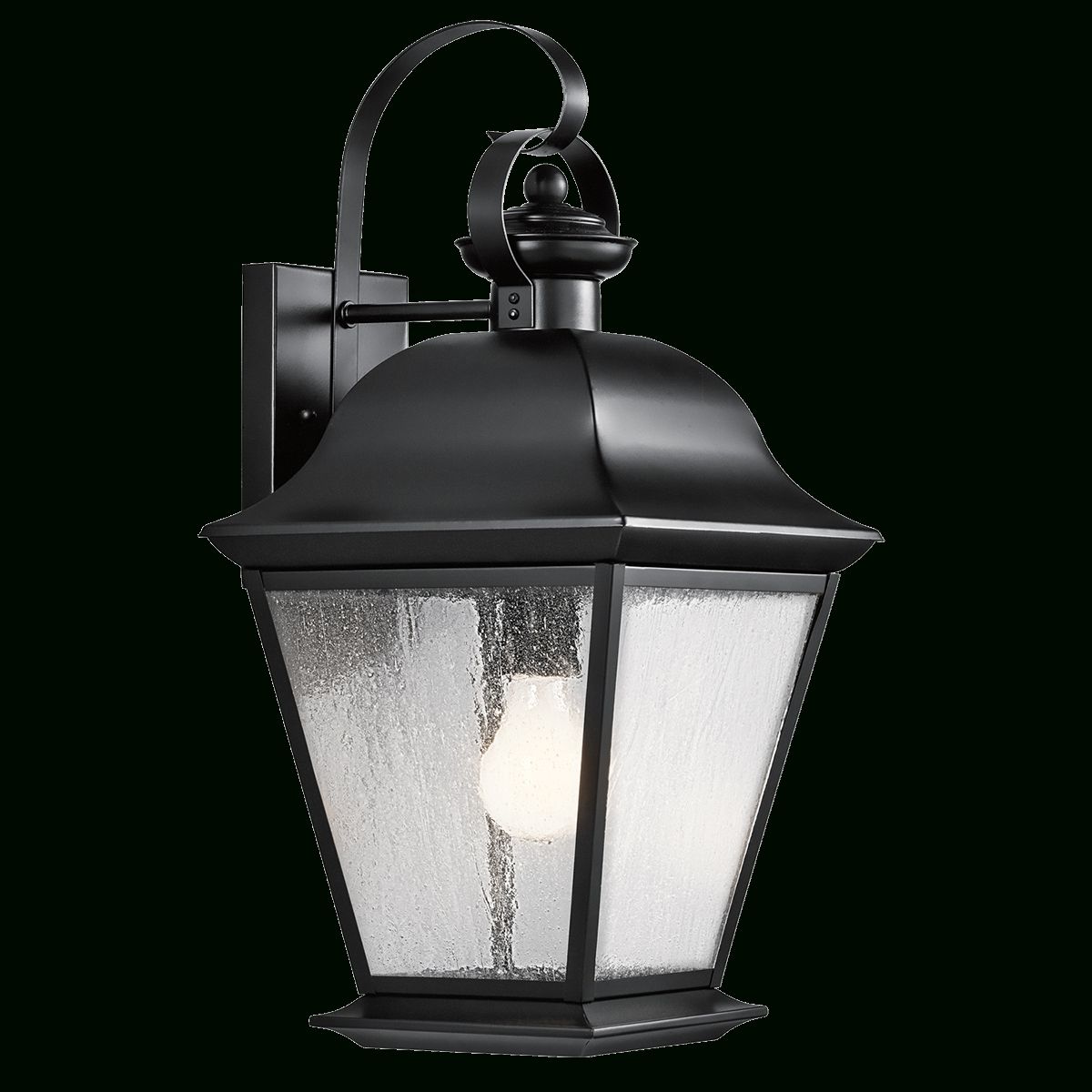 Mount Vernon 19.5" 1 Light Outdoor Wall Light In Black | Outdoor With Regard To Kichler Lighting Outdoor Wall Lanterns (Photo 6 of 15)