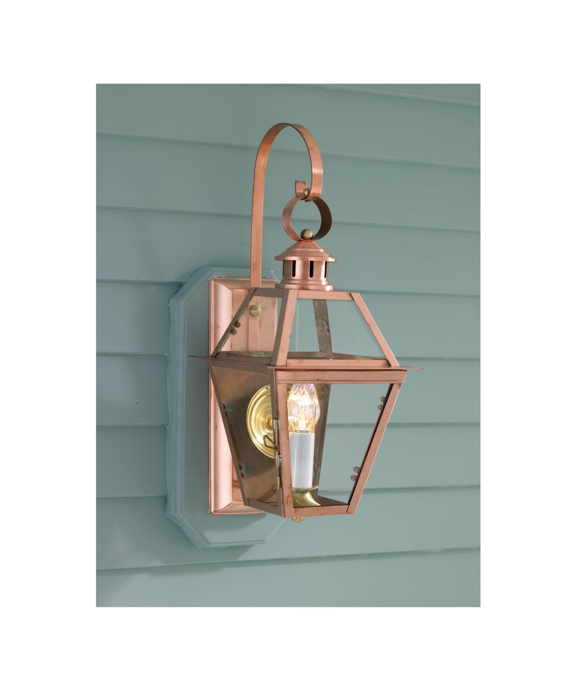 Norwell 2253 Old Colony Copper 10 Inch Wide 1 Light Outdoor Wall Intended For Copper Outdoor Wall Lighting (View 2 of 15)