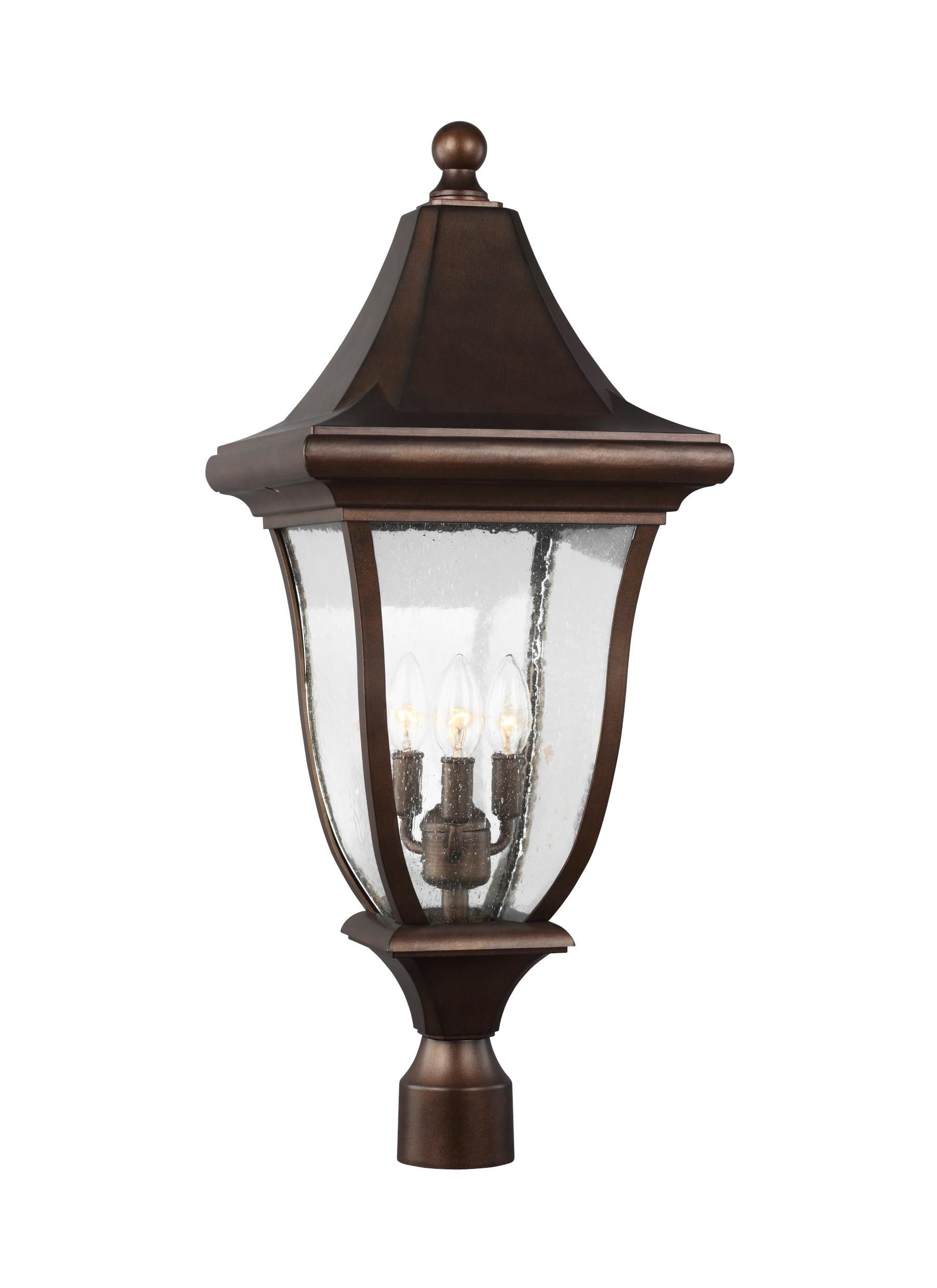 Ol13107ptbz,3 – Light Outdoor Post Lantern,patina Bronze Intended For Outdoor Post Lights Kichler Lighting (View 15 of 15)