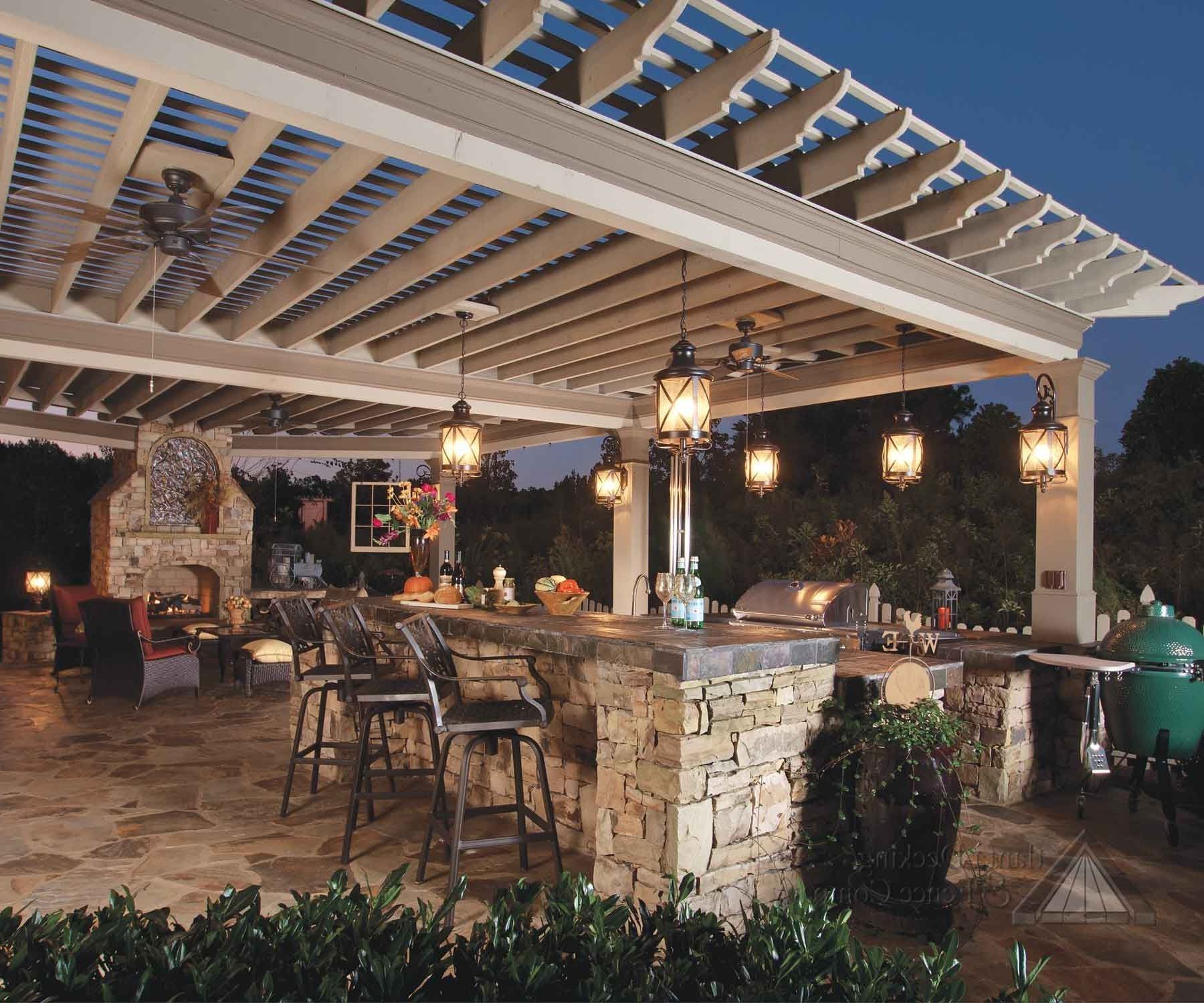 Outdoor And Patio: Outdoor Hanging Lighting In Black Lamp Case For Regarding Led Outdoor Hanging Lights (View 9 of 15)