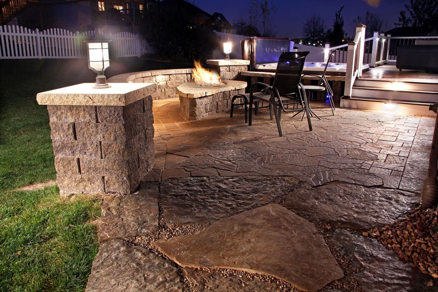 Outdoor Dining Space Lighting Fixtures With Landscape Spotlights Intended For Outdoor Wall Patio Lighting (Photo 3 of 15)