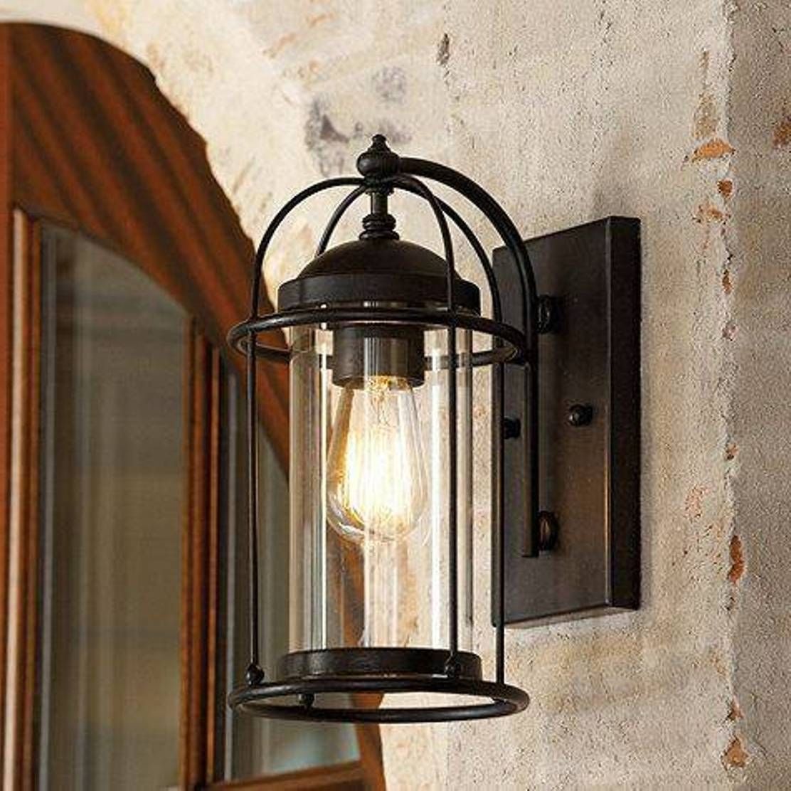 Outdoor Lanterns Sconces Outdoor Wall Mounted Lighting Outdoor Inside Outdoor Wall Lighting At Houzz (Photo 8 of 15)