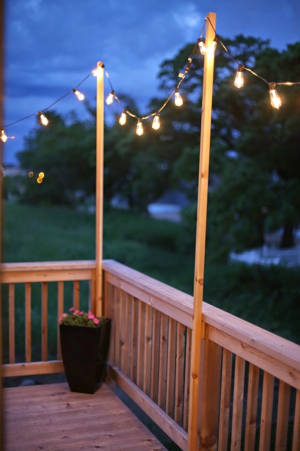 Outdoor String Lights Led Deck Diy Porch Backyard Target Patio With Hanging Outdoor Lights On Deck (Photo 9 of 15)