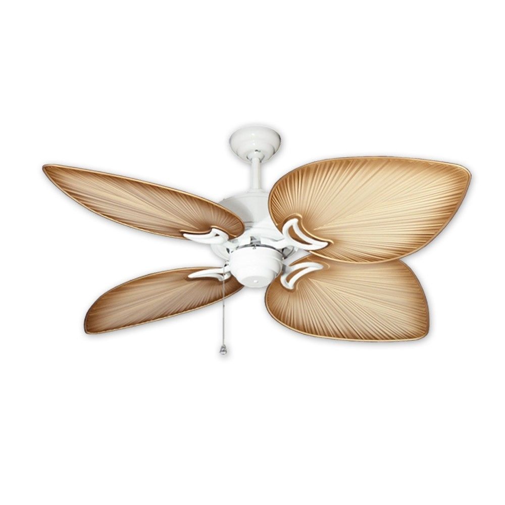 Outdoor Tropical Ceiling Fan – Pure White Bombaygulf Coast Fans With Tropical Outdoor Ceiling Lights (Photo 4 of 15)