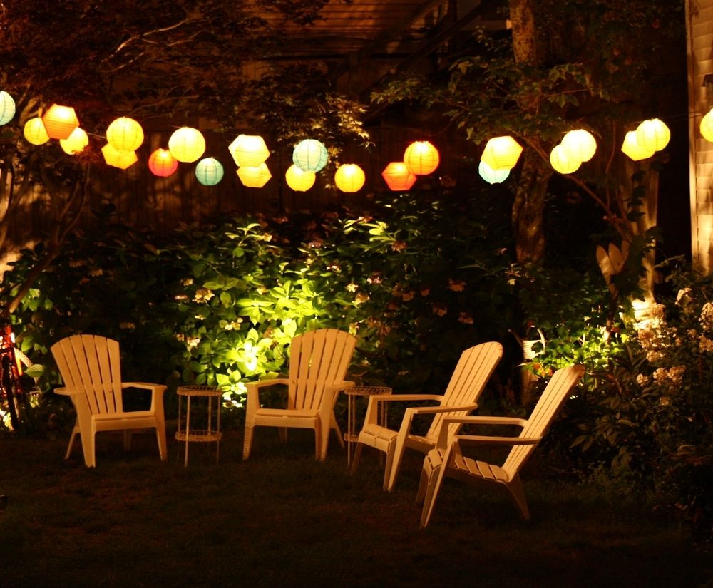 Outdoor Umbrella Lights Target : Outdoor Furniture – Led Outdoor Pertaining To Battery Operated Outdoor Lights At Target (View 4 of 15)