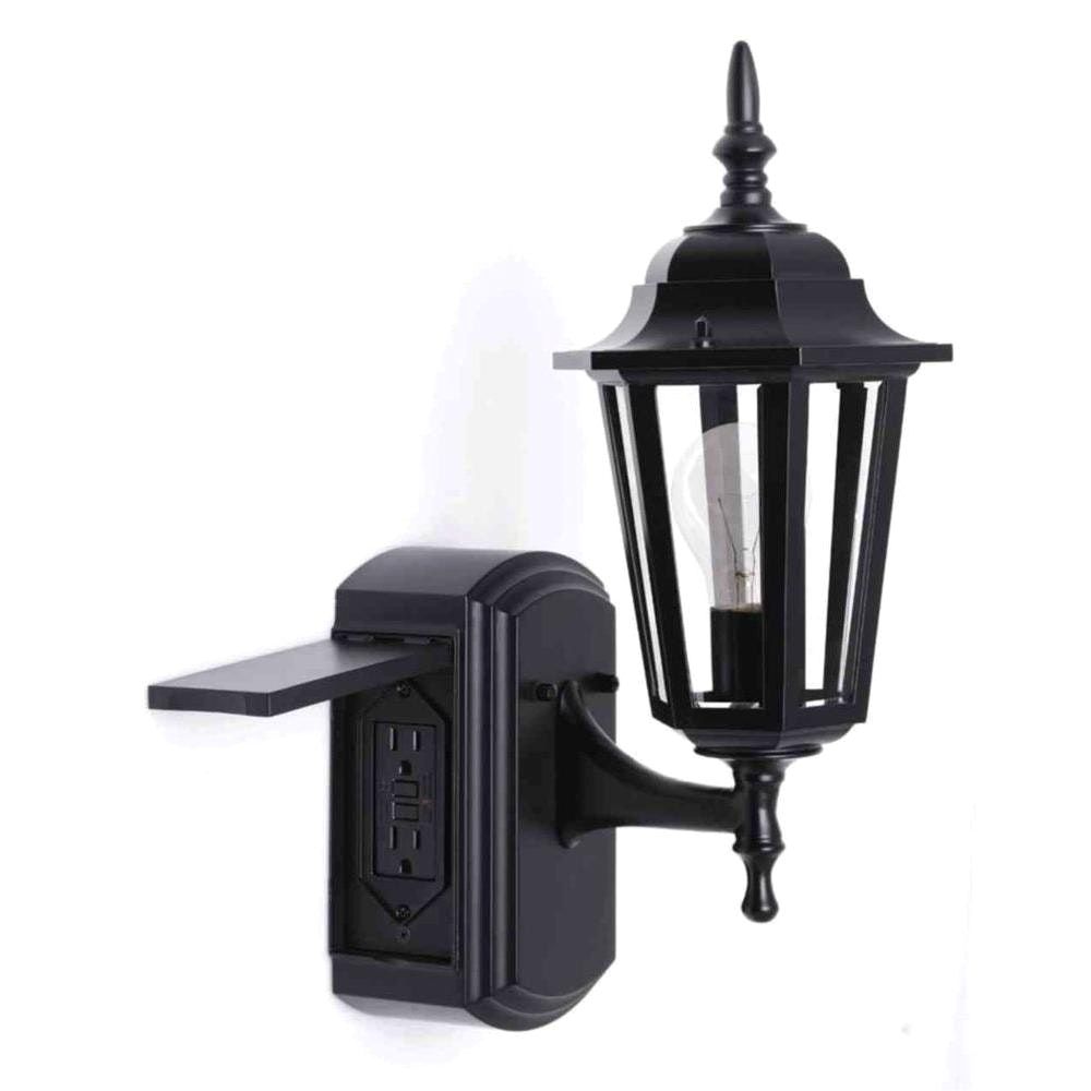 Outdoor Wall Light With Electrical Outlet And New Exterior Built In Throughout Outdoor Wall Lights With Electrical Outlet (View 9 of 15)