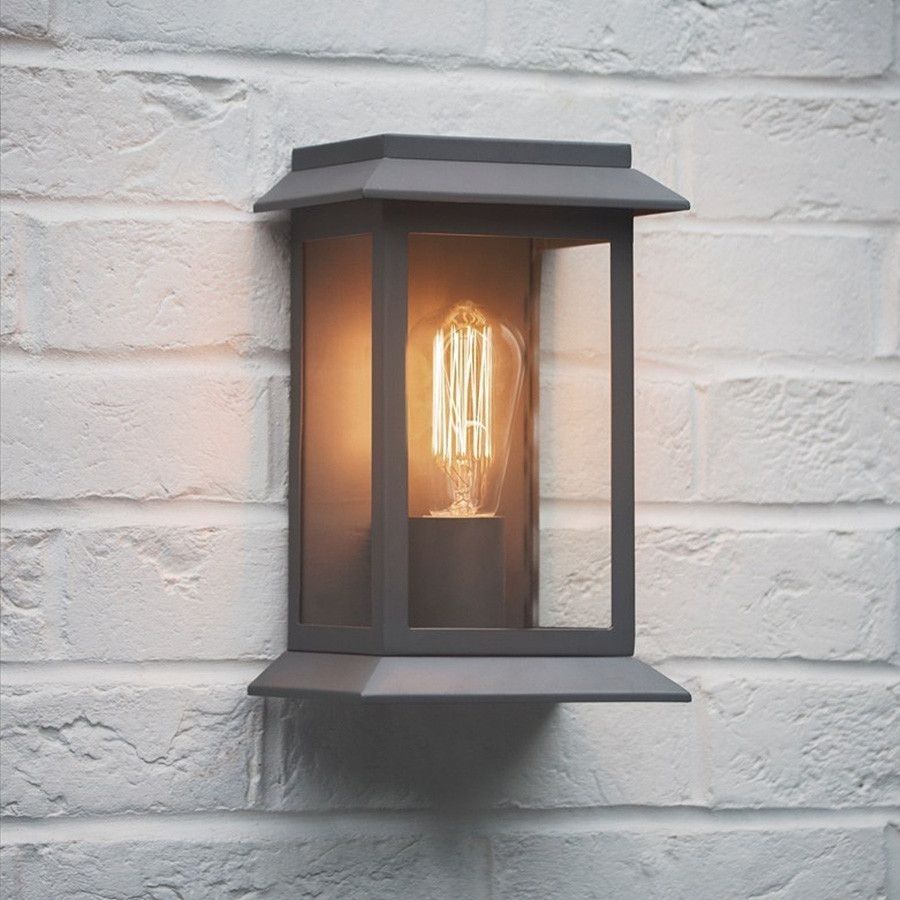 Outdoor Wall Mounted Grosvenor Porch Light In Charcoal | Outdoor For Outdoor Wall Porch Lights (Photo 1 of 15)