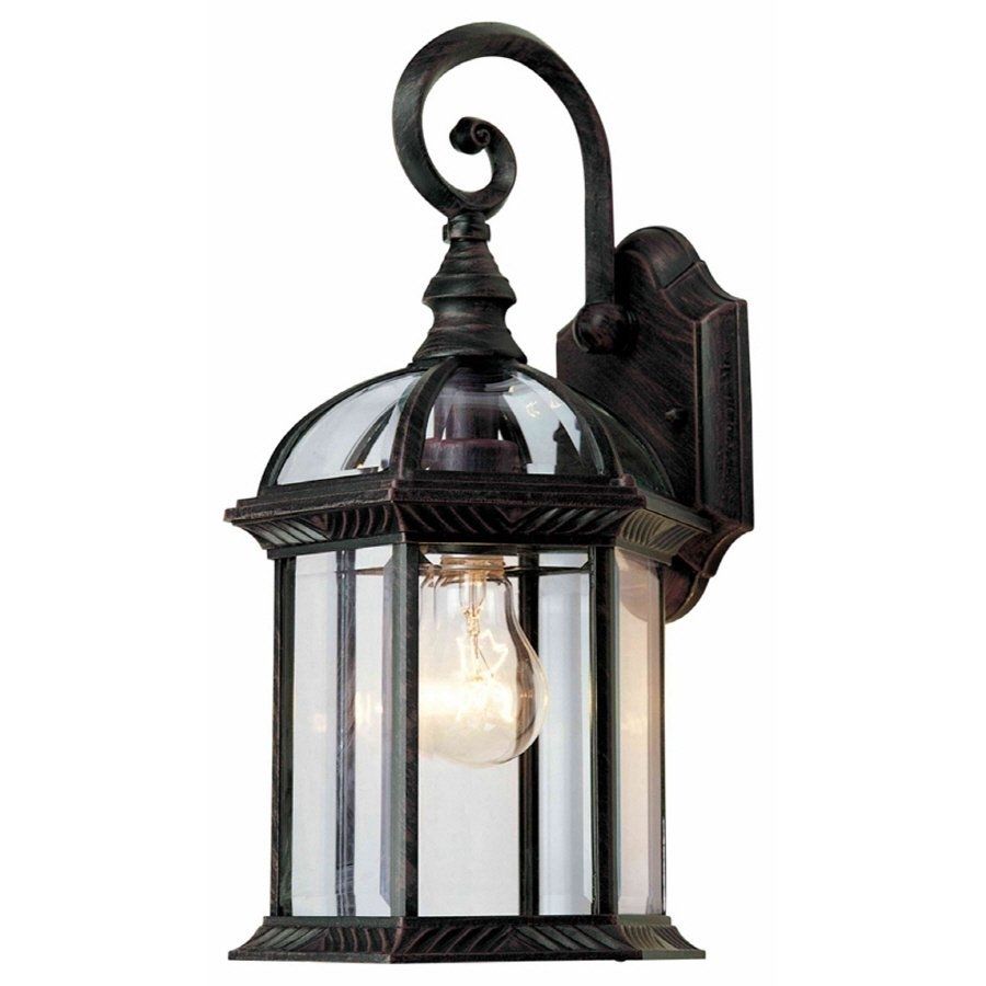 Portfolio 15 1/2 In Outdoor Wall Mounted Light | Lowe's Canada Regarding Outdoor Wall Light Fixtures At Lowes (Photo 8 of 15)
