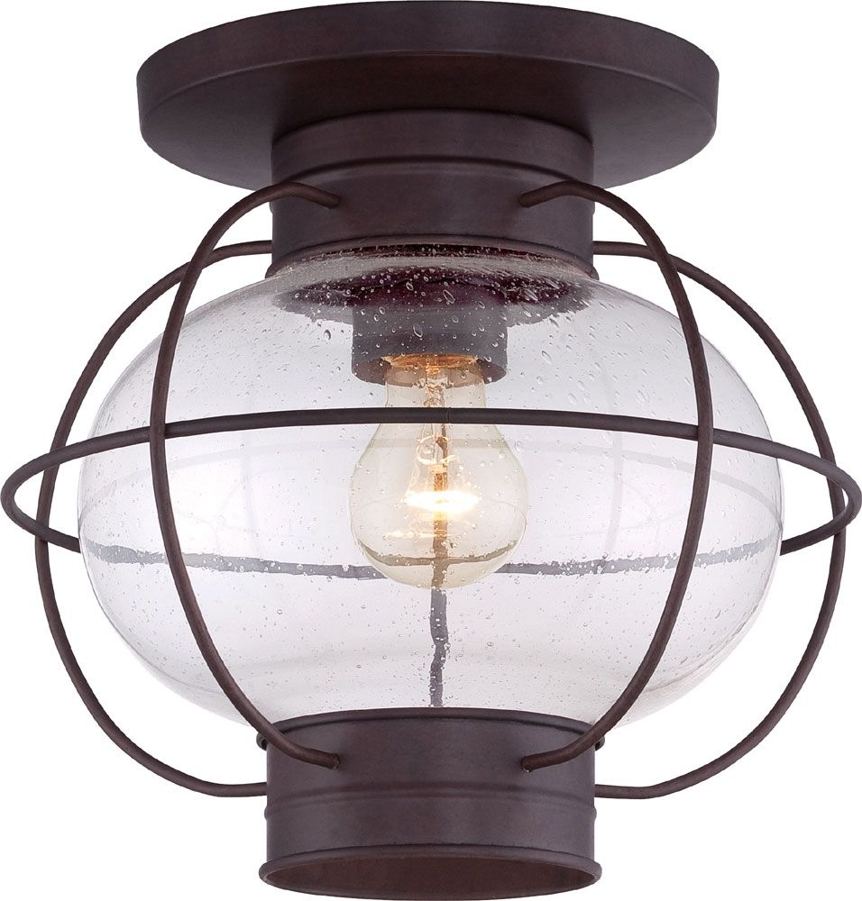 Quoizel Cor1611cu Cooper Vintage Copper Bronze Outdoor Ceiling Light Intended For Copper Outdoor Ceiling Lights (Photo 4 of 15)