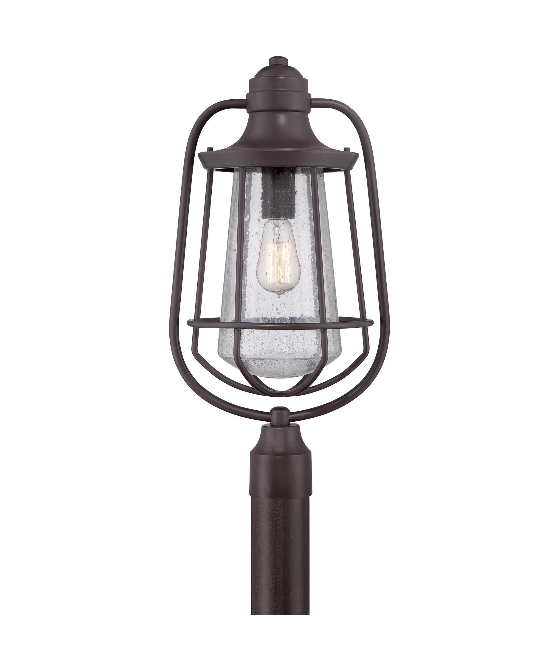 Quoizel Mre9009 Marine 12 Inch Wide 1 Light Outdoor Post Lamp With Outdoor Wall And Post Lighting (Photo 2 of 15)