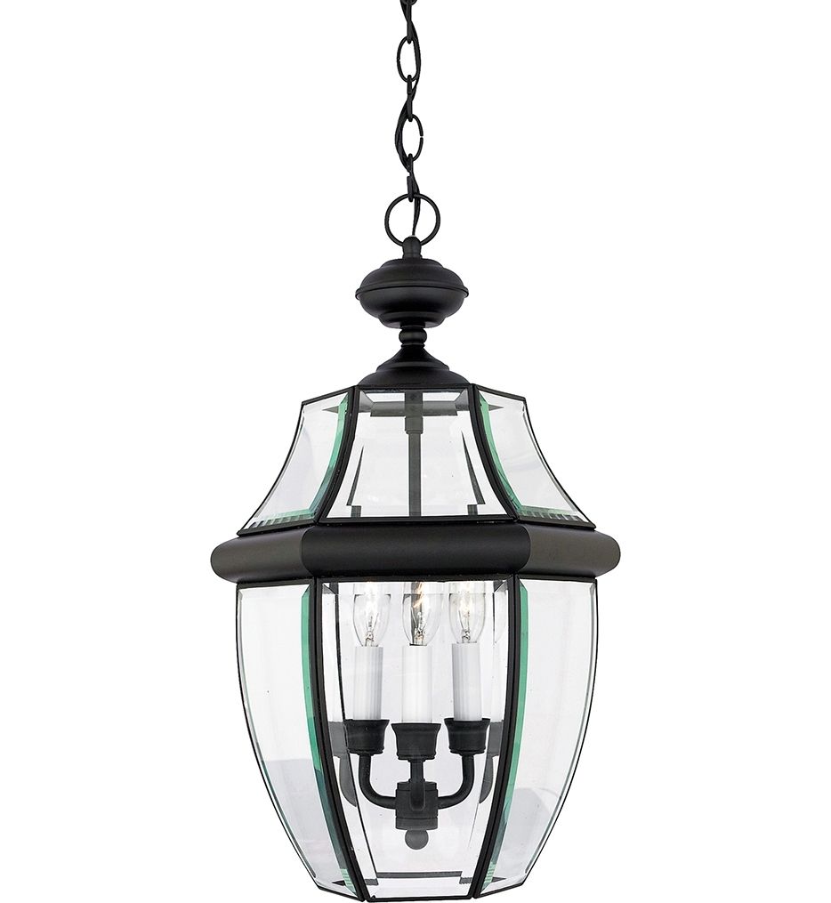 Quoizel – Ny1179k – Newbury Mystic Black 3 Light Outdoor Hanging Intended For Quoizel Outdoor Hanging Lights (View 12 of 15)