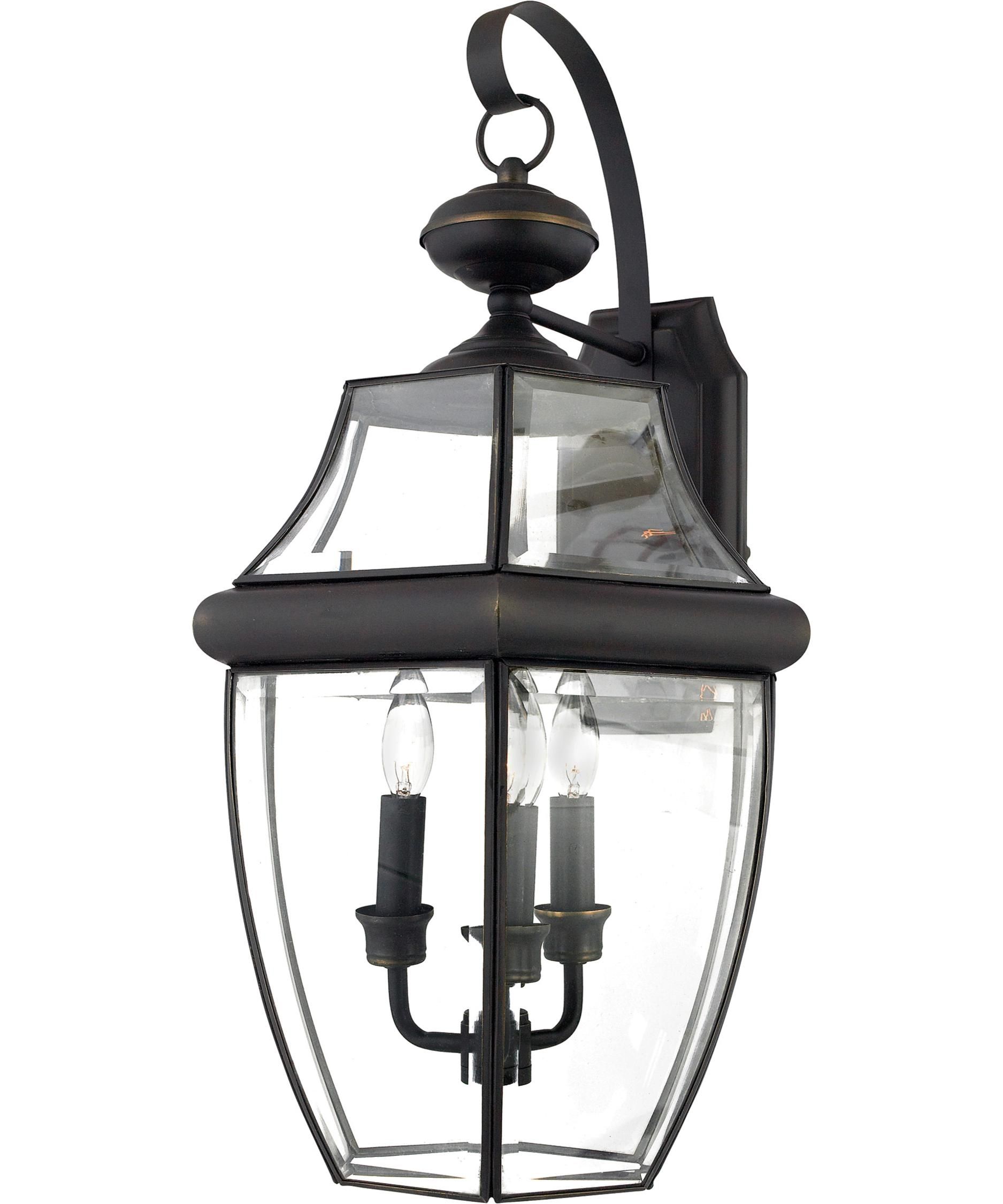 Quoizel Ny8318 Newbury 13 Inch Wide 3 Light Outdoor Wall Light In Quoizel Outdoor Wall Lighting (View 9 of 15)