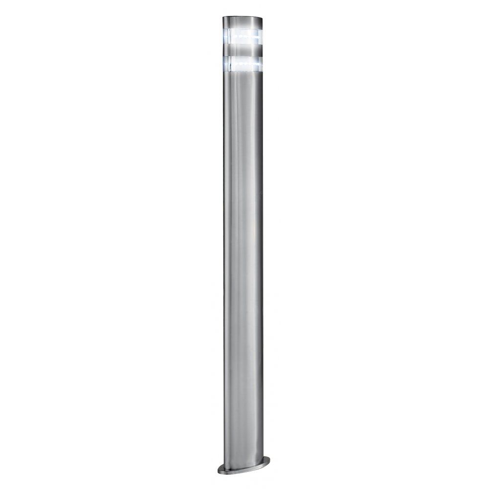 Searchlight 5304 900 | Outdoor Led Post Lamp | Satin Silver | Ip44 Inside Contemporary Outdoor Post Lighting (Photo 4 of 15)