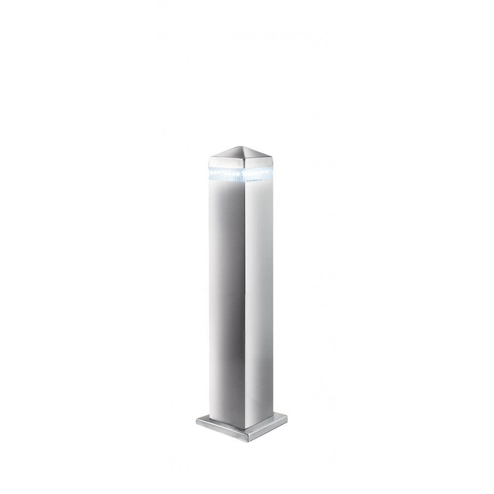 Searchlight 7202 450 | Outdoor Led Post Lamp | Satin Silver | Ip44 Within Modern Outdoor Post Lighting (View 15 of 15)