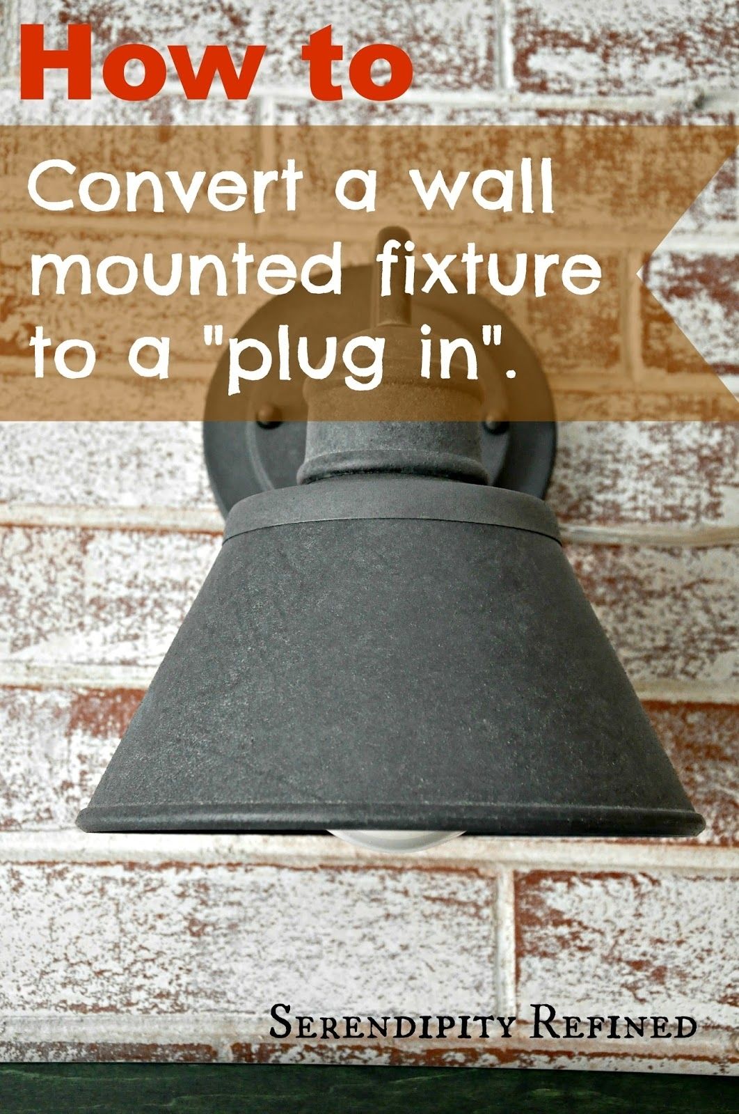 Serendipity Refined Blog: How To Add An Electrical Plug To A Wall Intended For Outdoor Wall Lights With Electrical Outlet (View 6 of 15)
