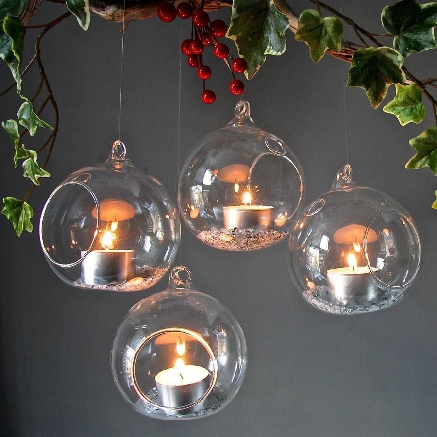 Set Of Four Hanging Tealight Votiveslondon Garden Trading For Hanging Outdoor Tea Light Lanterns (View 13 of 15)