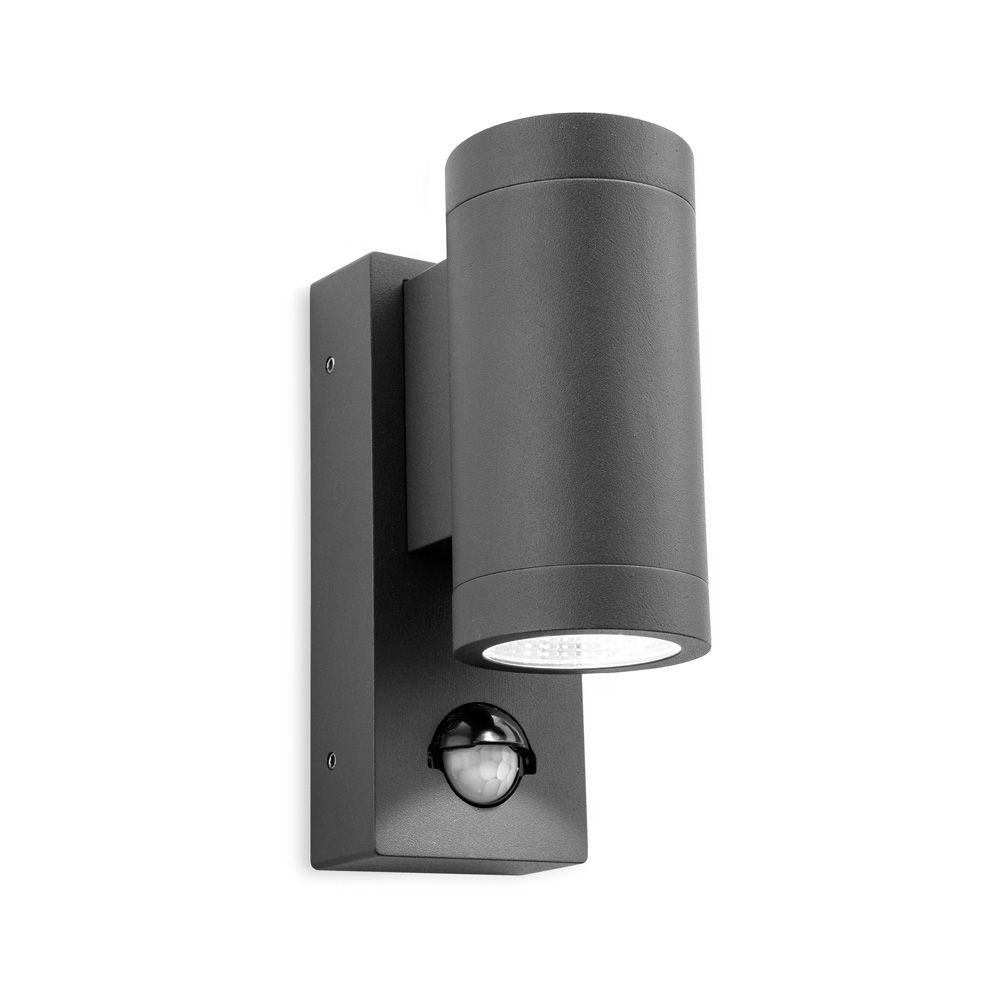 Shelby Led Graphite Outdoor Wall Light – Designer Lighting Outlet With Regard To Outdoor Wall Lighting With Outlet (Photo 15 of 15)