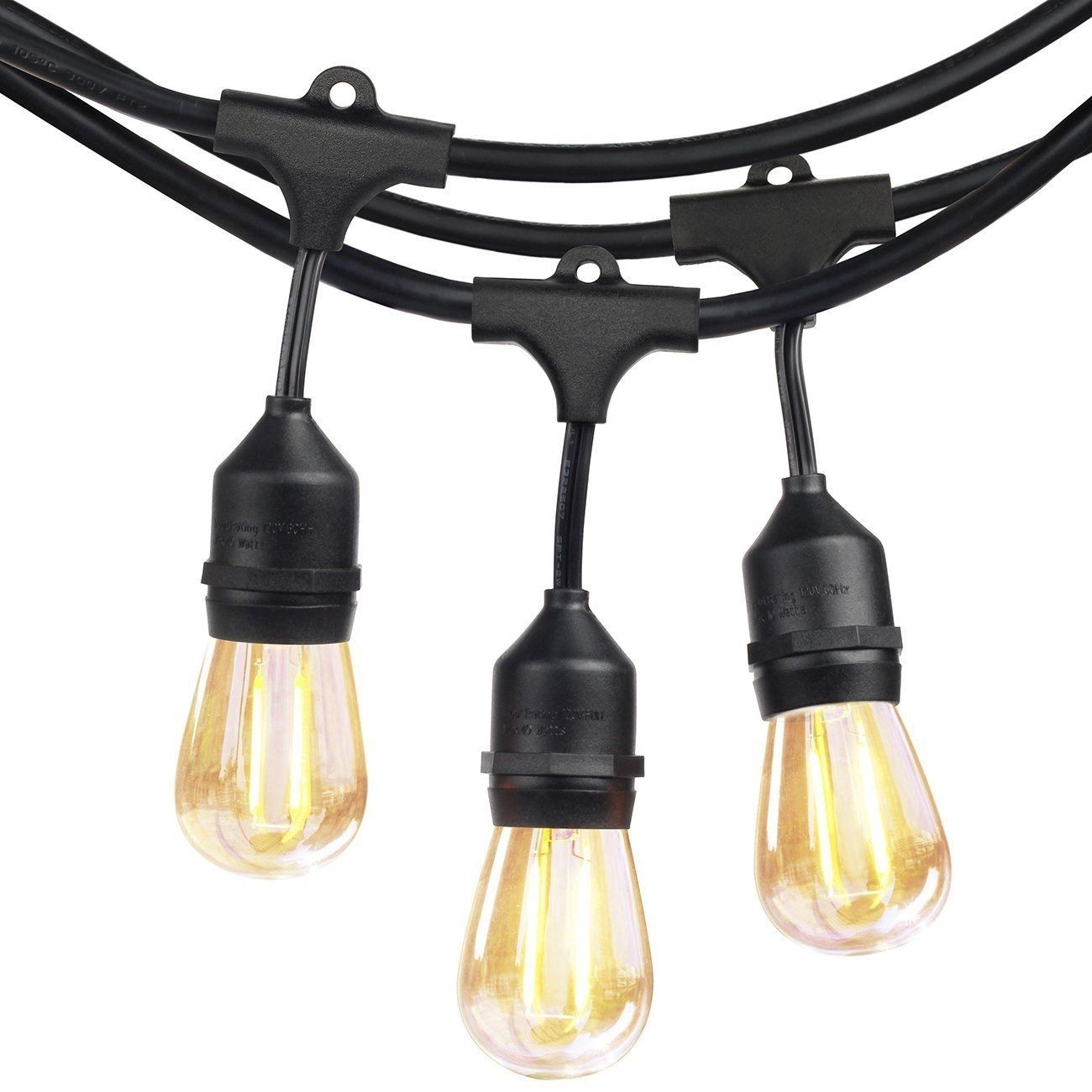 Shine Hai Led Outdoor String Lights Ul Listed Commercial Grade 15 Inside Commercial Grade Outdoor Hanging Lights (View 7 of 15)