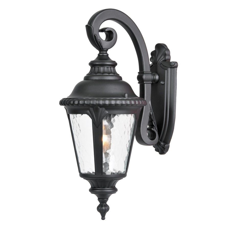 Shop Acclaim Lighting Surrey 19 In H Matte Black Outdoor Wall Light Intended For Acclaim Lighting Outdoor Wall Lights (View 4 of 15)